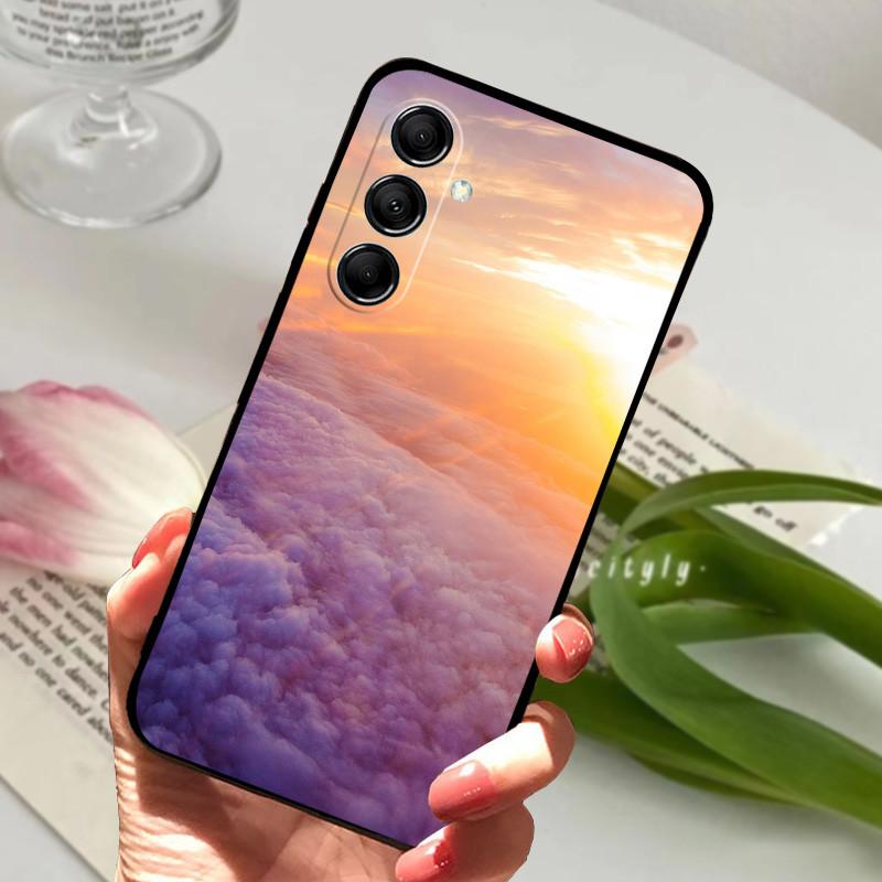 For Samsung A14 4G A 14 M14 5G Case Painted TPU Soft Silicone Black Funda for Samsung Galaxy A14 A145F Bumper GalaxyA14 M 14 Bag