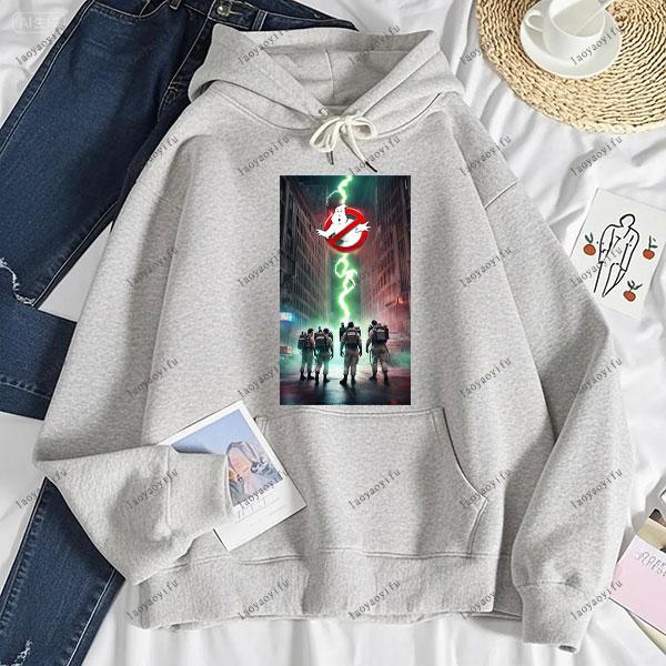 Ghostbusters Fashion Anime Casual Men's Hoodie Women and Men Sweatshirt Drop Shoulder Tracksuit Autumn and Winter Sweatshirt