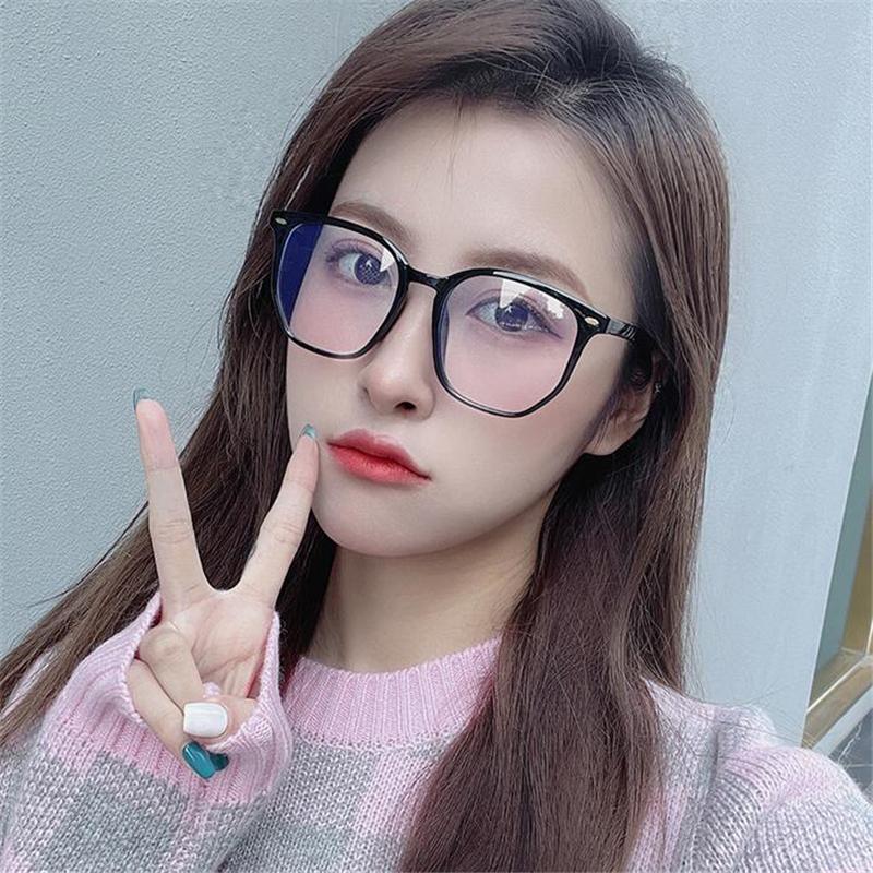 0 -1.0 -1.5 To -6.0 Women Men Polygon Nearsighted Glasses Fashion Irregular PC Single Lens Prescription Eyeglasses With Power