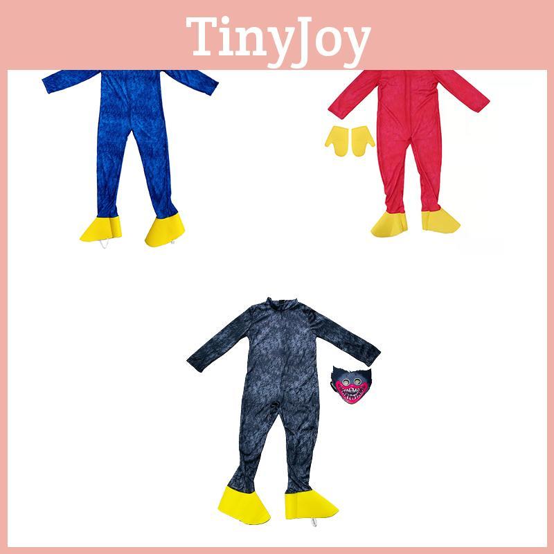 Kids Huggy Wuggy Poppy Playtime Cosplay Costume Bodysuit Jumpsuit Mask Gloves For Unisex