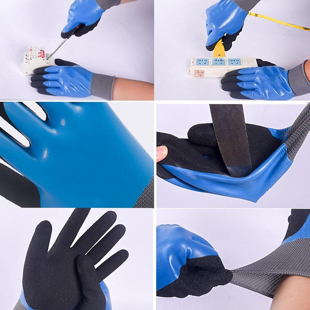 Electrical Insulated Gloves, 400V High Voltage Flame Retardant Work Gloves, Rubber Non Slip Electrician Gloves, Voltage Gloves, Safety Gloves for