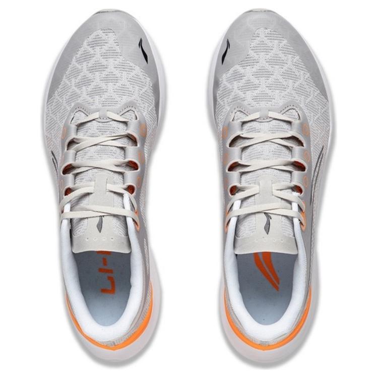 New LiNing Cushioning Lightweight Low Top Casual Running Shoes Men's White ARBT003-3