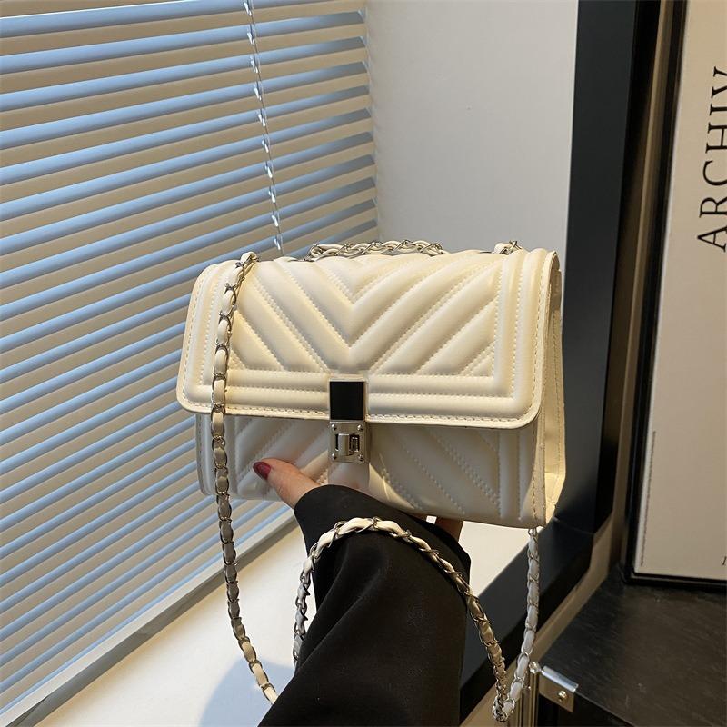Sac de marque niche tendance été nouvelle mode chaîne polyvalent texture haute qualité diamant sac à bandoulière messager pour femmes