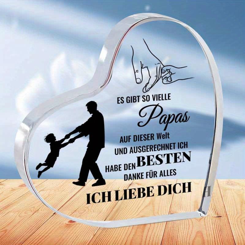 

Heart-Shaped Decorative Plaque - Father S Day & Birthday Gift, Unique Home & Office Table/ Desk Decor, Father S Day Decorations, Nurseries, Home Desk 10*10cm
