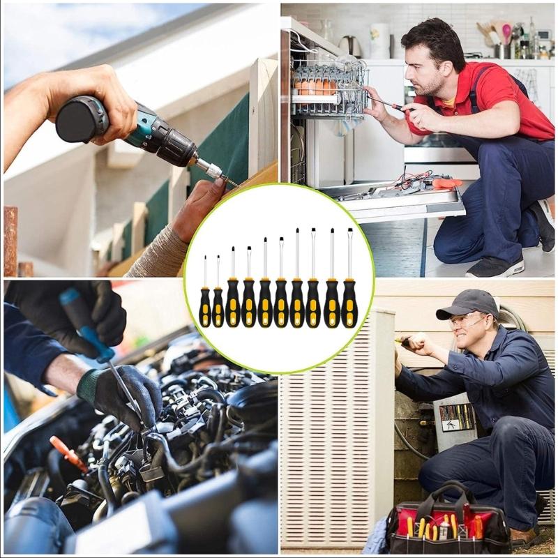 Professional Magnetic Screwdriver Set High Hardness Multipurpose Repair Tool With Ergonomic Grip For Furniture Assembly