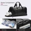 Waterproof Sports Gym Bag with Shoe Pouch Weekender Overnight Bag Large Travel Duffel for Men and Women