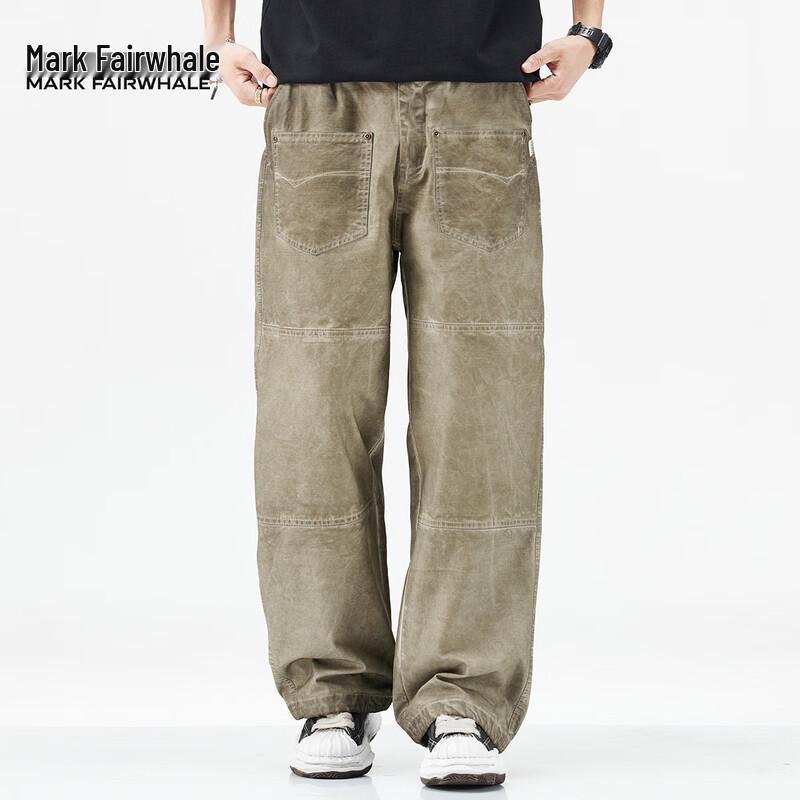 Mark Fairwhale Men's 2025 A/W Pure Cotton Loose Casual Straight-Leg Pants