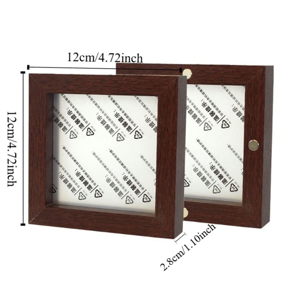 5PCS Square Magnetic Photo Frame Decorative Fridge Magnet Mini Picture Frames  Room Decoration