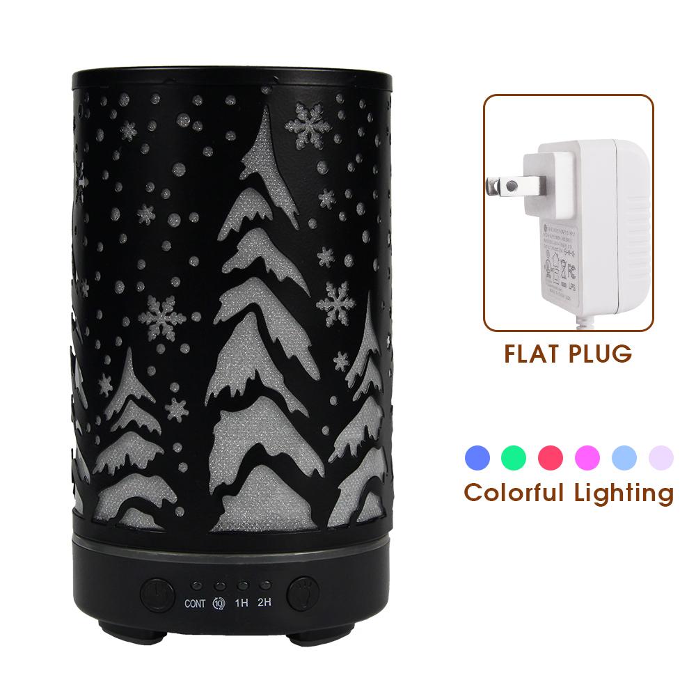 Timing Function Aroma Diffuser Hollow Tree Humidifier Bedroom Fragrance Diffuser with LED Lights Humidificador para aromaterapia