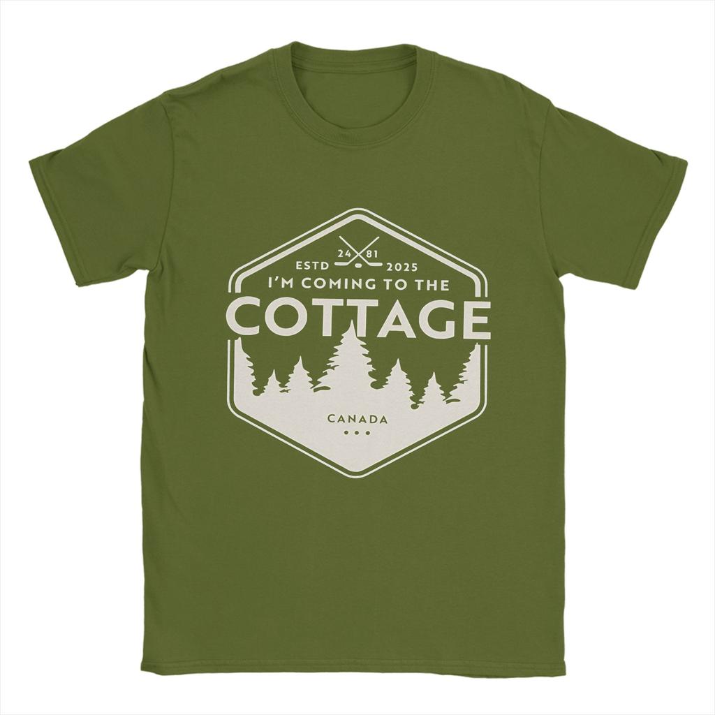 Unisex IM Coming To The Cottage RoUnisexce Hockey T Shirts Heated Rivalry Pure Cotton Clothes Novelty Round Neck Tees Big Size TShirt