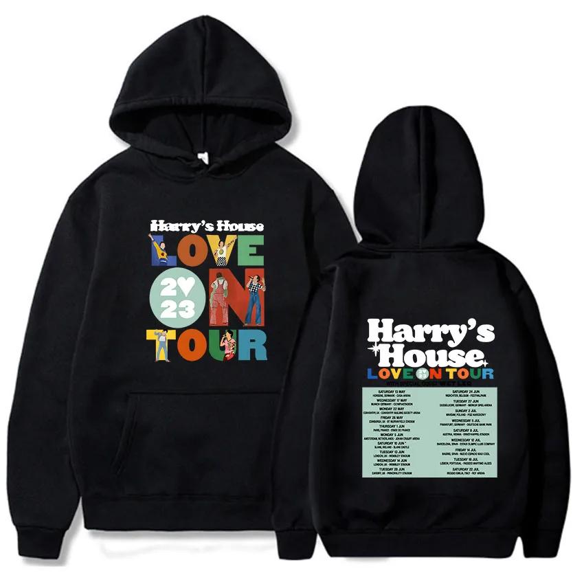 

Harris House Tour Concert Men s Autumn/Winter Fleece Warmth Hooded Sportswear Beautiful and Fashionable Hooded Sweater S