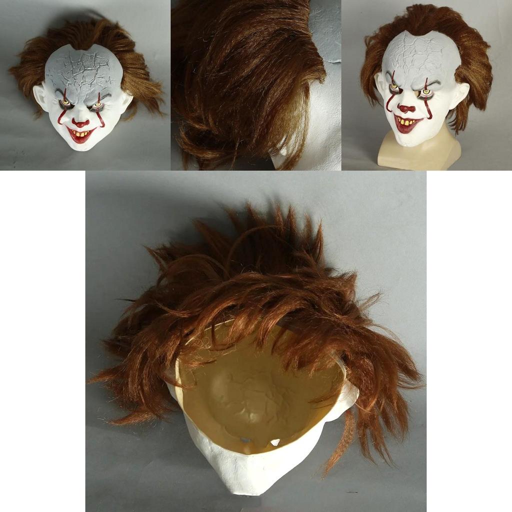Classic Stephen King's It Pennywise Latex Mask For Unforgettable Halloween Celebrations