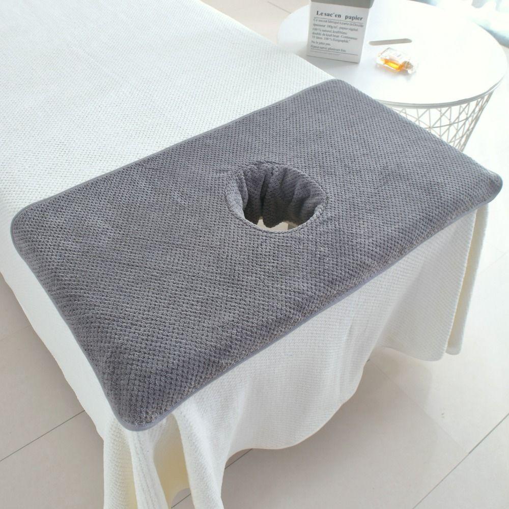 Soft Beauty Salon Towel with Hole Headrest Pads Professional SPA Massage Towel  SPA Center