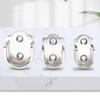 Pack of 2 Rail Mount Closet Clothes Tube Holder Rail End Support Holder Closet Rail Mount Simple Install for Clothes