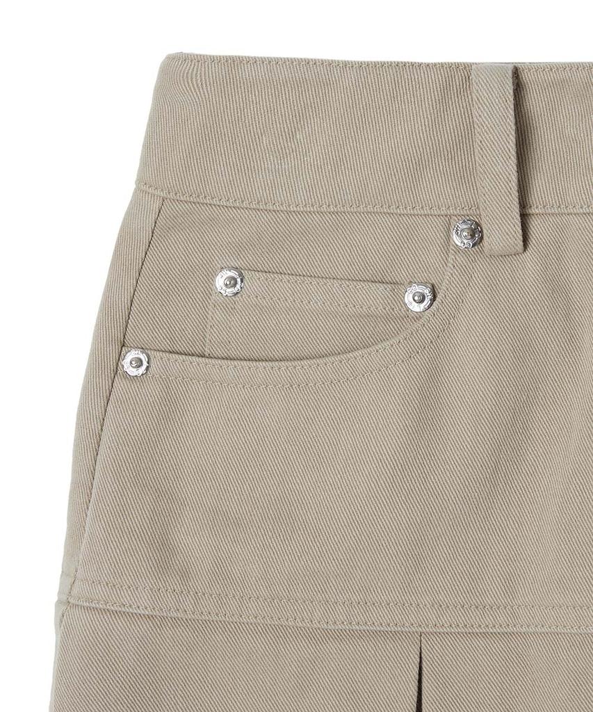 MOONSUN Essential_Mss Pleats Mini Skirt [Beige]