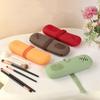 Ventilated Hole Silicone Makeup Brush Bag Dust-proof Cosmetic Brush Storage Pouch  Women