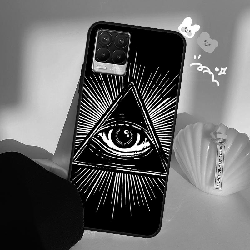 Illuminati Eye Occult Pyramid Case For Realme GT7 Pro GT6 C65 C67 C61 C53 C55 C51 C25 C63 C71 C75 11 12 13 14 15 Pro Plus