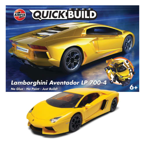 Airfix Quick Build Series Lamborghini Aventador LP 700-4 Pre-painted Block-Type Assembly Kit QB6026