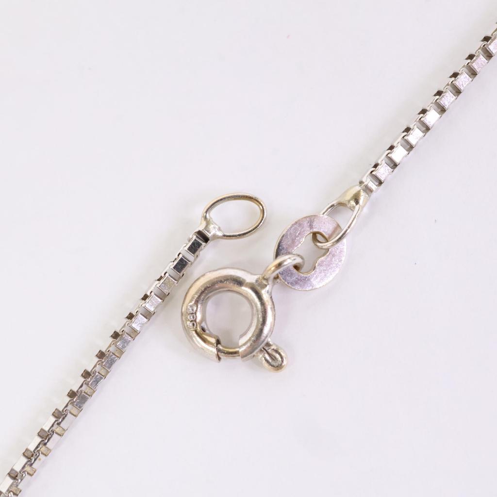 UNOAERRE 585 Chain Necklace White goldUsed