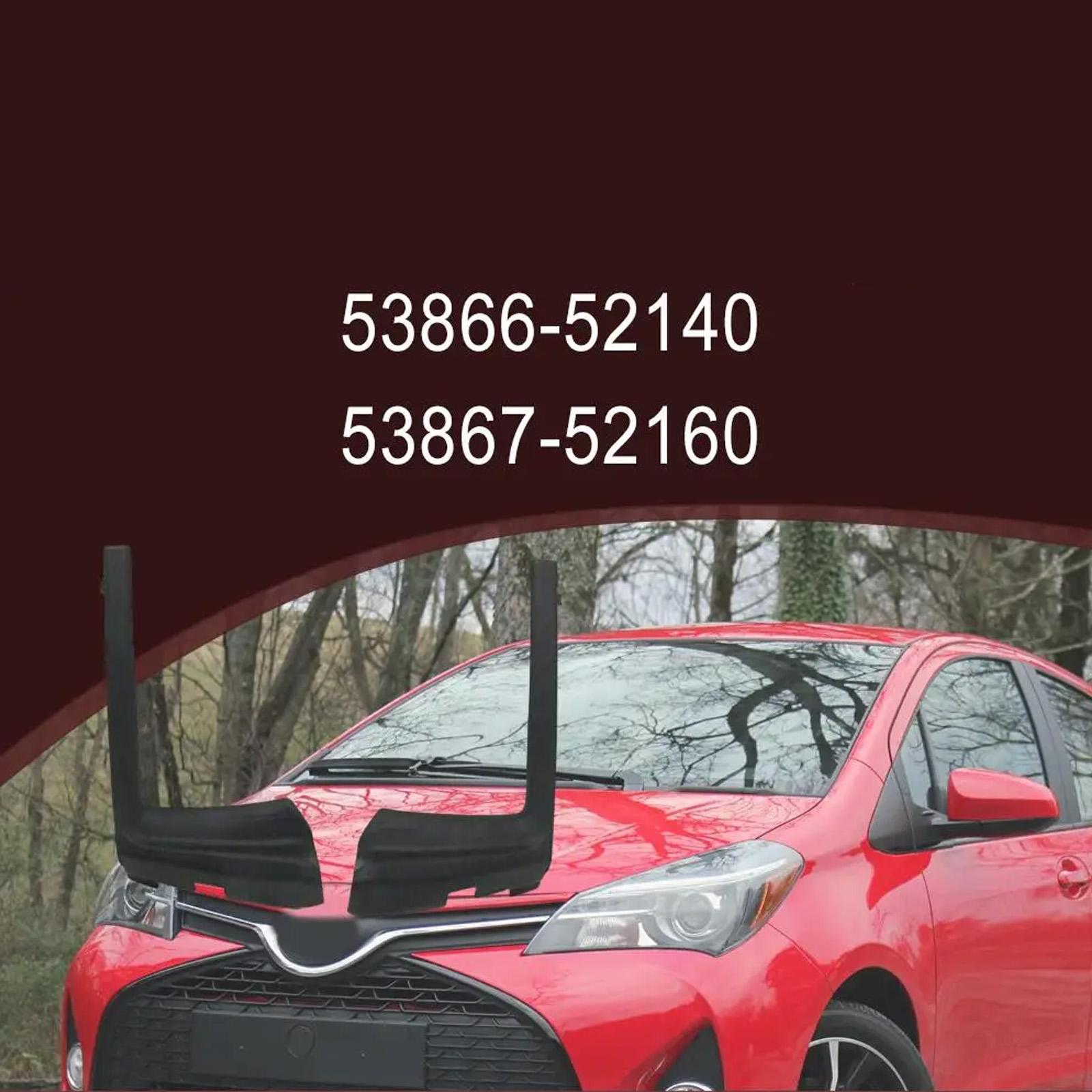 

Seal Deflector for 2015-2017 53867-52160 Front Windshield Corner Trim Wiper Cover Cowl Auto Accessory 53866-52140 1