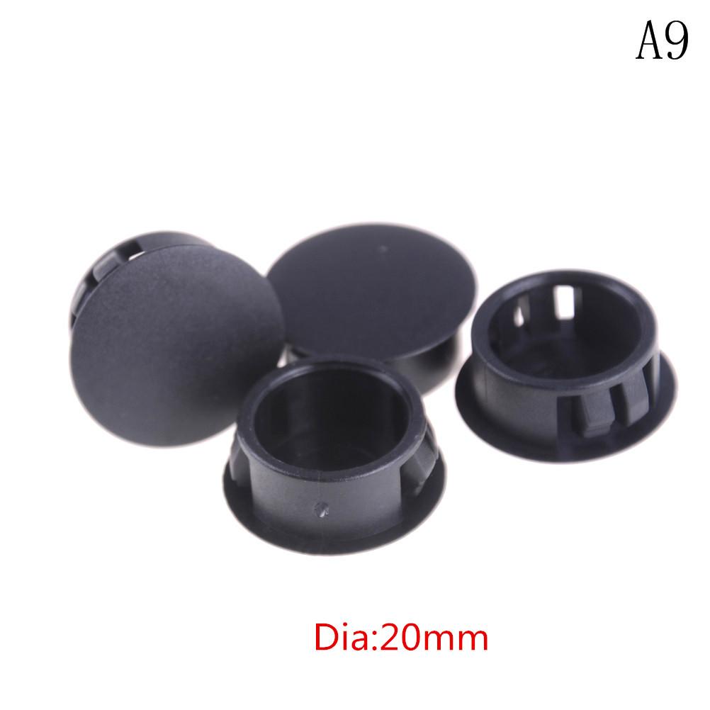 Dia. 5mm-38mm Silicone Rubber Snap-on Blanking Bore Plugs Hole Stopper Round Tube Pipe End Caps Sealing Dust-proof Waterproof