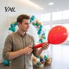 Easy to Use Balloon Pump 5Pcs Portable Pump, Two Way Dual Action Inflator, Compact Inflator Hand Held Manual Air for Birthday, Anniversary,