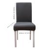 6Pcs Elegant Simple   Polyester Elastic Chair Cover Furniture Accessories for Home Hotel