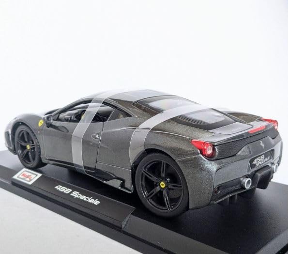 Maisto Ferrari 458 Speciale 1/18 Scale Model Special Edition with Display Base, Opening Doors, and Working Suspension, Diecast Car