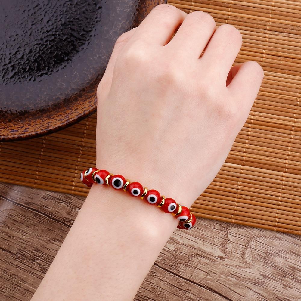 

Глаз Демон Глаз Бисер Браслет Пара Рука Веревка Богемия Браслет ручной работы Корейский стиль Браслет