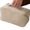 Cosmetic Bag Pu Bag Women's Large Capacity Ins Cosmetic Case Travel Toiletry Bag Cosmetic Storage Bag Decorative Letters
