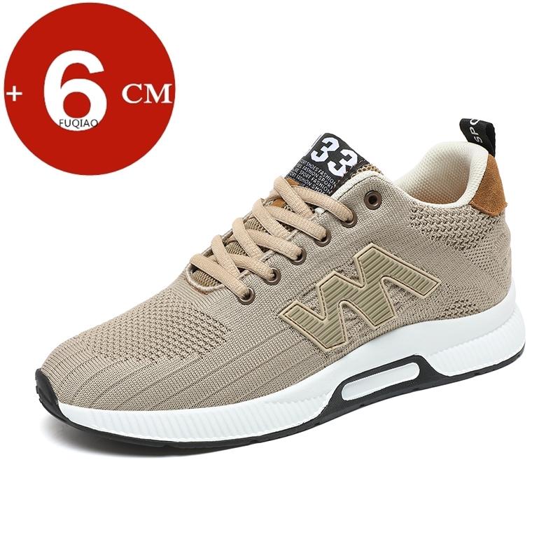 Neue Sommer Herrenschuhe 6CM Erhöhungsschuhe Mode Atmungsaktive Freizeit-Sneaker Mann Große Größe Erhöhungsschuhe Herren Vulkanisierte Schuhe