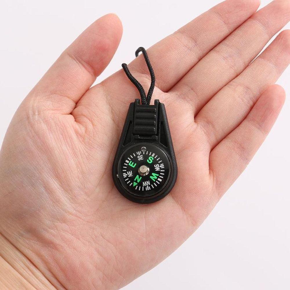 Multifunctional Mini Survival Compass Waterproof Hiking Compass Lanyard Compass Hiking