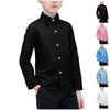 Boys Cotton Regular Fit Tops Shirts Button Down With Cuffs & Shirttail Hem Long Sleeve