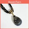 Bohemian Necklace With Water Drop Pendant Crafted From Resin And Plastic For Casual Women