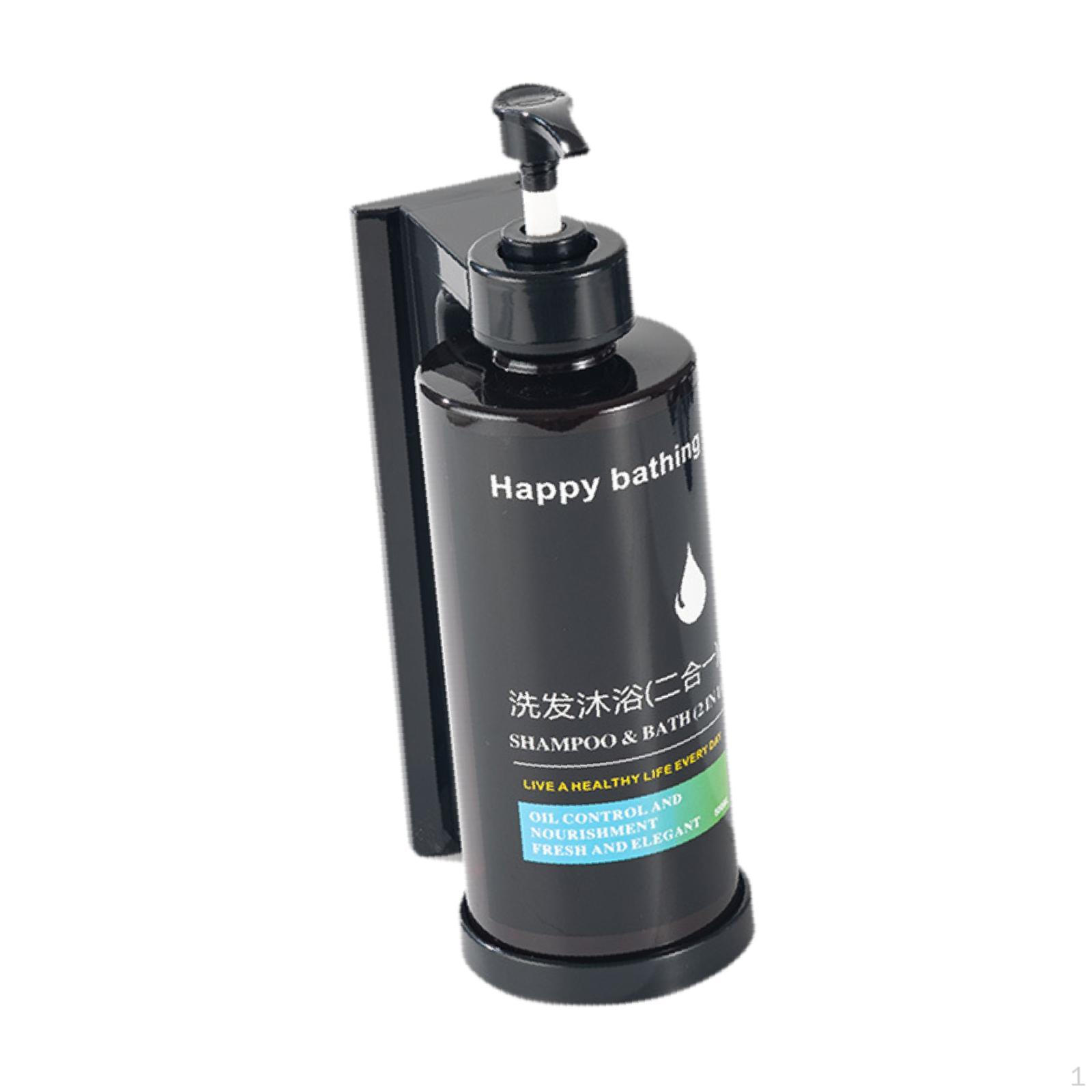 

Дозатор для мыла для ванной, настенное крепление для душа, без дрели, контейнер для шампуня для мытья рук, для 1 Slot 2 in 1 Black