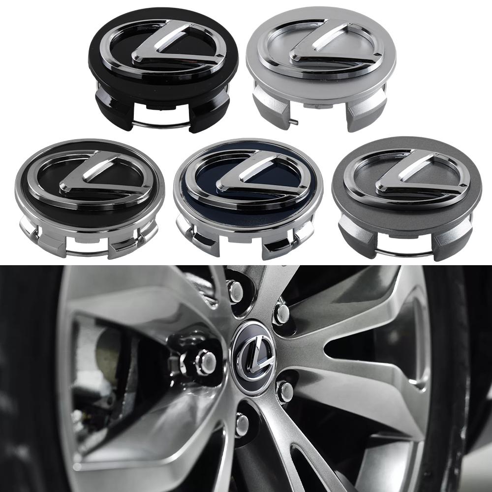 4 Stück 60mm Auto Radnabenkappen Abzeichen Felgenabdeckung Emblem Für Lexus FSPORT IS250 IS200 CT200h GS300 LS430 RX450h LX570 NX IS GX