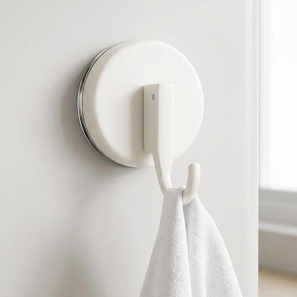 Abs Suction Cup Hook Strong Adhesion Wall Mounted Hanger For Bathroom Kitchen