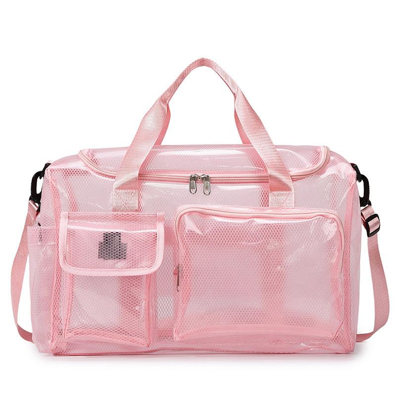 Pvc Mesh Beach Drift Travel Bag With Trolley Waterproof For Casual Trips