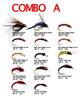 40PCS/Box Fishing Fly Set Nymph Midge Bead Head Larvae Pupa Stonefly for Trout Fly Fishing