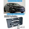 FASTCHE Front License Plate Frame Compatible with Chevy Malibu 2019 2020 2021 2022 2023 2024 2025 Front Bumper License Plate Holder Mounting Bracket