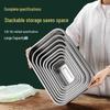 Rectangular 304 Stainless Steel Food Storage Container with Lid