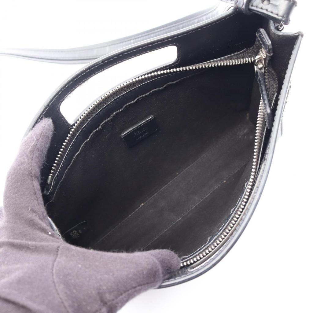 Used FENDI Shopper bag, small, 2-way Handbag 7VA547 leather Black Used unisex