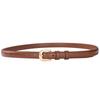 Women's High-End Leather Belt with Alloy Buckle - Versatile, Fashionable, Thin Waist Design