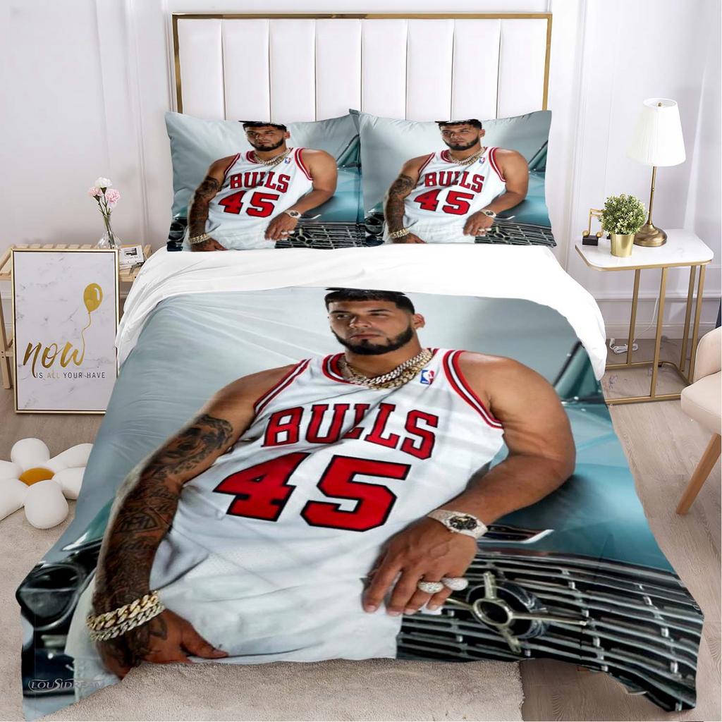Anuel AA Rapper Hip Hop Singer All Season Duvet Cover Bedding Set Soft Quilt Cover and Pillowcases Teen Single_Double_Queen_King