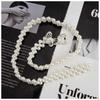 Pearl Waist Chain - Women's Double Butterfly Buckle Elastic Slim Belt