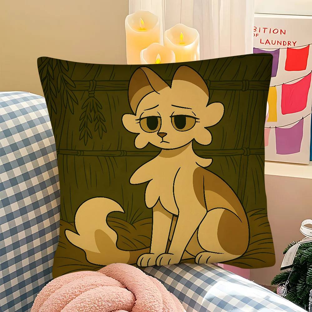 Stück Cartoon Niedliche Kriegerkatzen Buchkissenbezug Mode Quadratischer Kissenbezug Schlafzimmer Sofa Raum Ins Dekoration Freizeit
