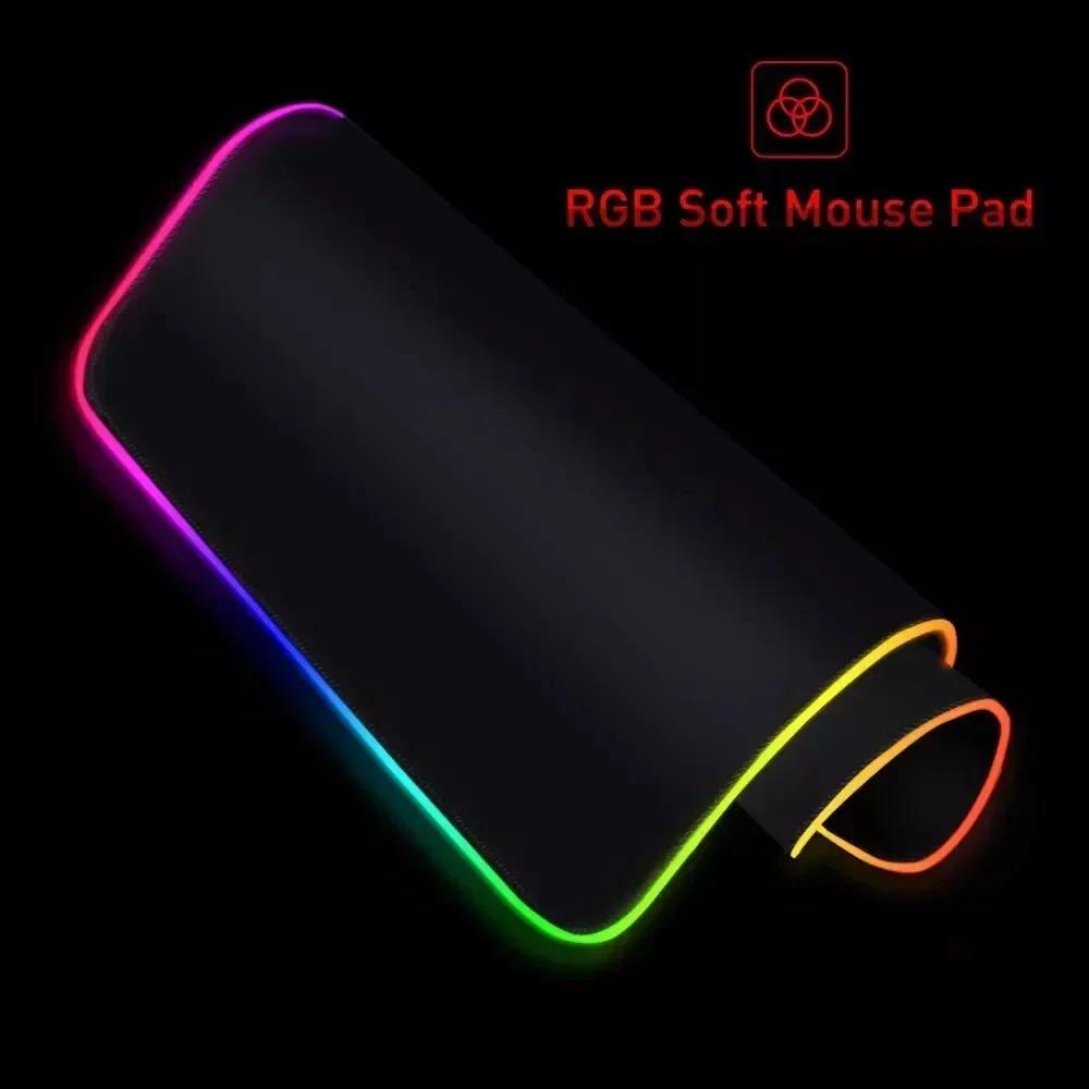 RGB Desk Mat Aviation Theme Mouse Pad Large Rubber Anti-slip Aircraft Dashboard Mousepad Office and Gamr Keyboard Mats Decor Mat