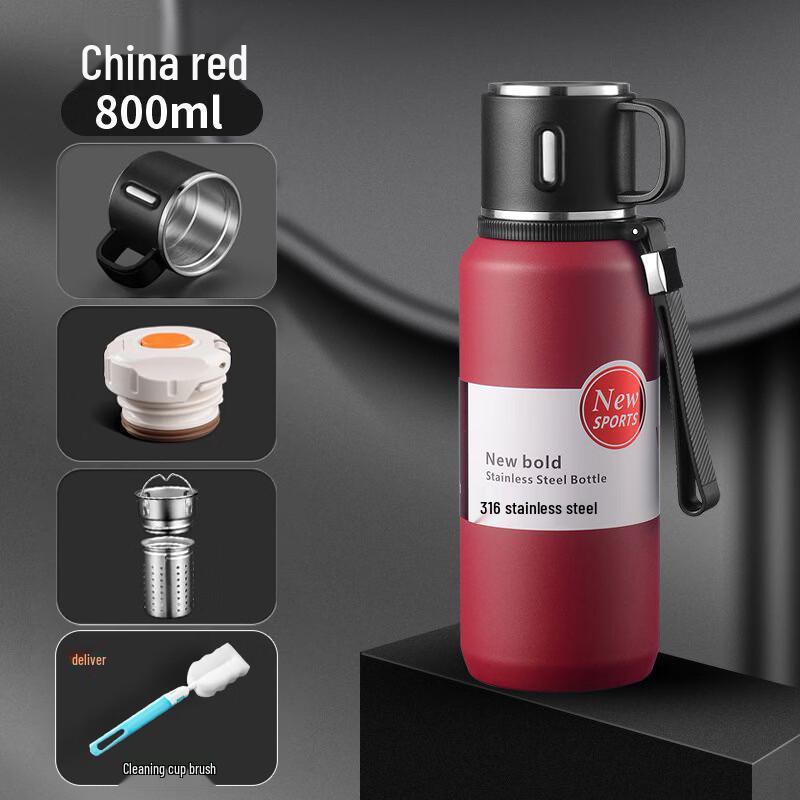 Xihé 316 Stainless Steel Wide-Mouth Vacuum Insulated Bottle