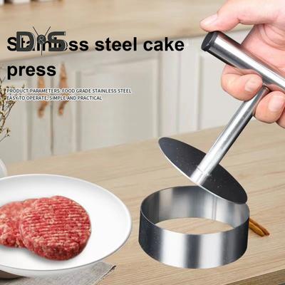 Burgerpresse, Edelstahl-Burger-Smasher, runde Speckpresse, multifunktionales Küchenwerkzeug für Rindfleisch, Hühnchen, Truthahn