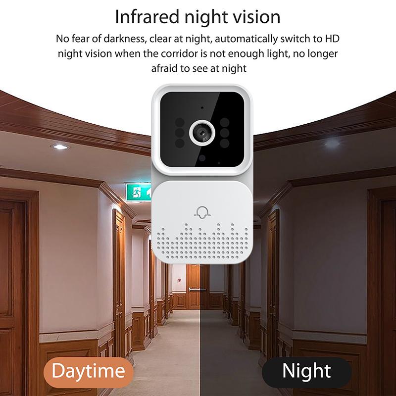X9 WIFI Video Doorbell Camera Wireless Night Vision Smart Home Security HD Door Bell Two Way Intercom Voice Change For Home